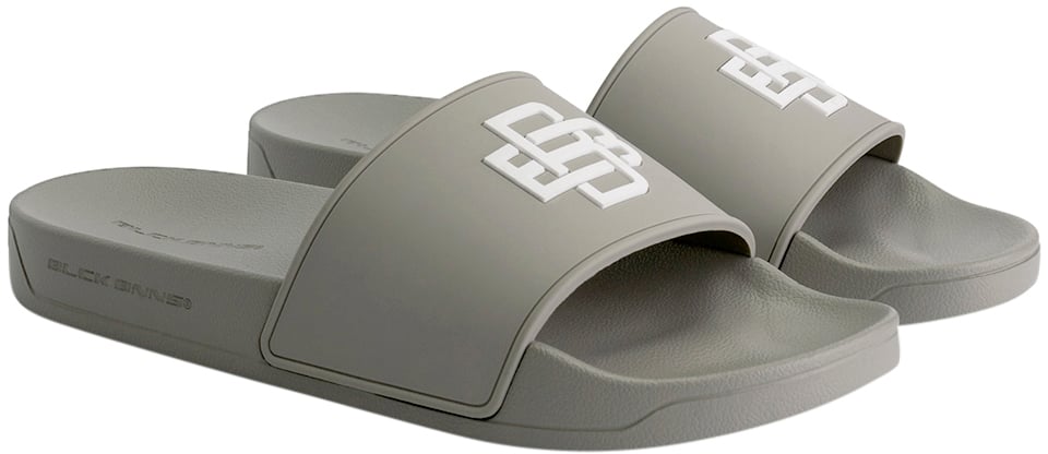 Black Bananas Monogram Slides Groen