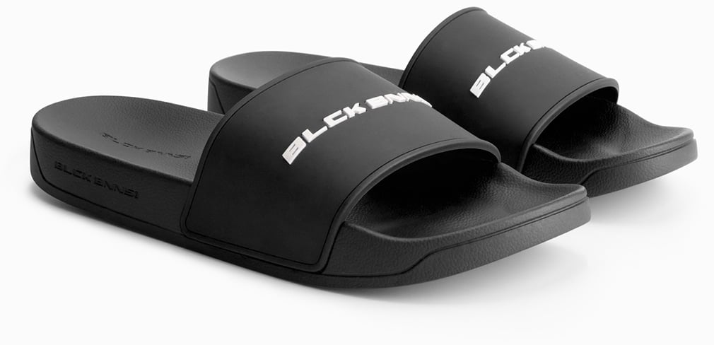 Black Bananas Initial Slides Zwart
