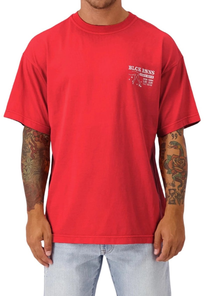 Black Bananas Heren T-Shirt Rood