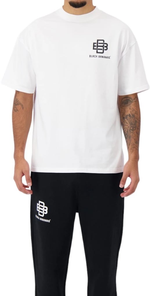 Black Bananas Heren T-Shirt Wit