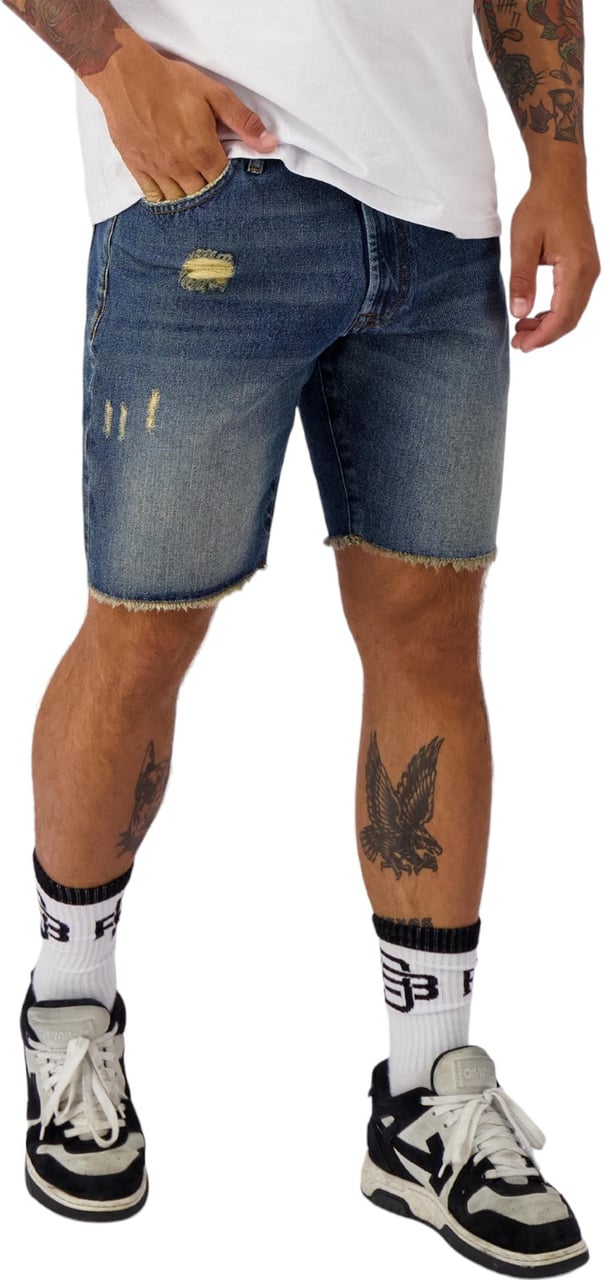 Black Bananas Heren Korte Broek Blauw