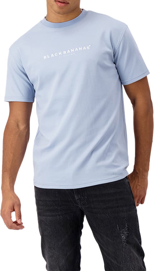Black Bananas Signature Tee Blauw