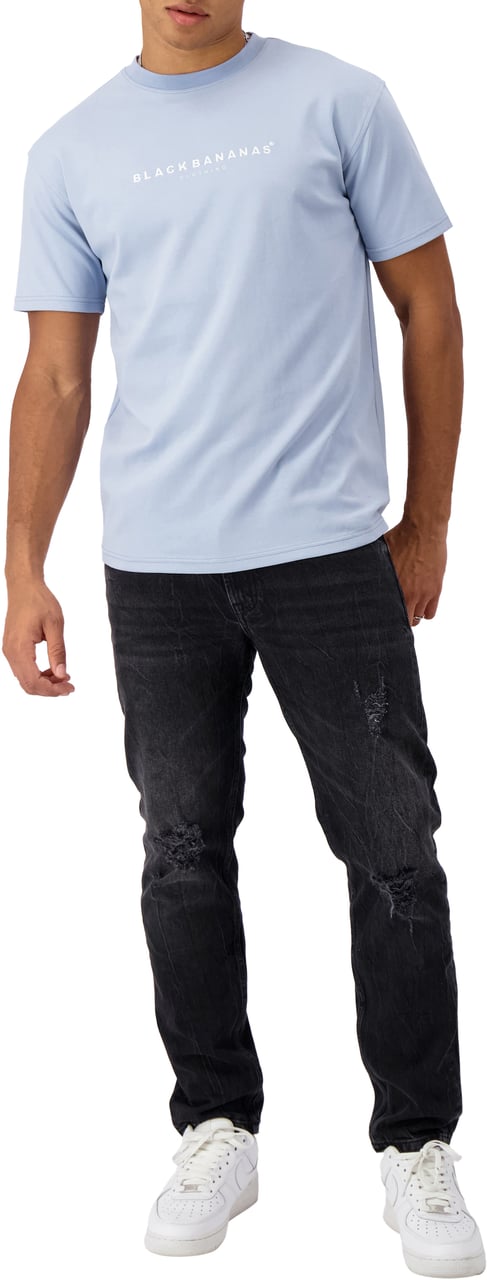 Black Bananas Signature Tee Blauw