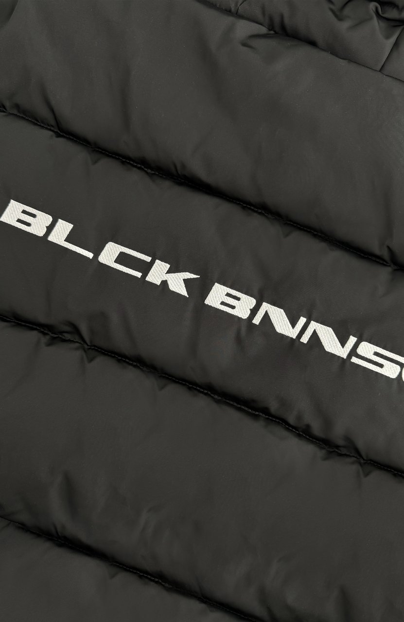Black Bananas Block Puffer Jacket Zwart