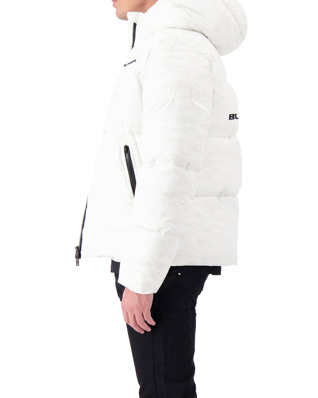 Black Bananas Block Freeze Puffer Jacket Wit