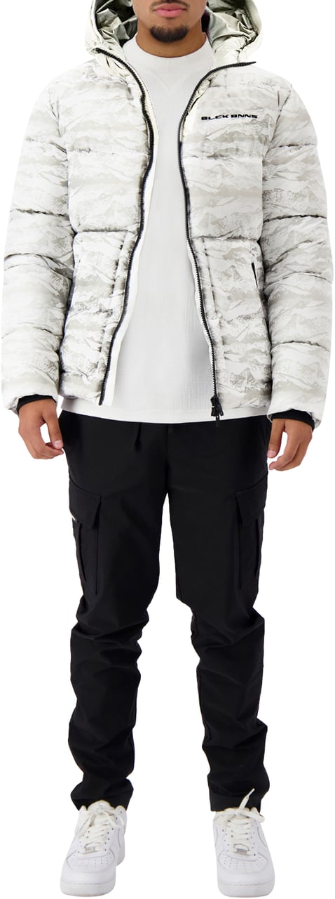 Black Bananas Block Freeze Puffer Jacket Wit