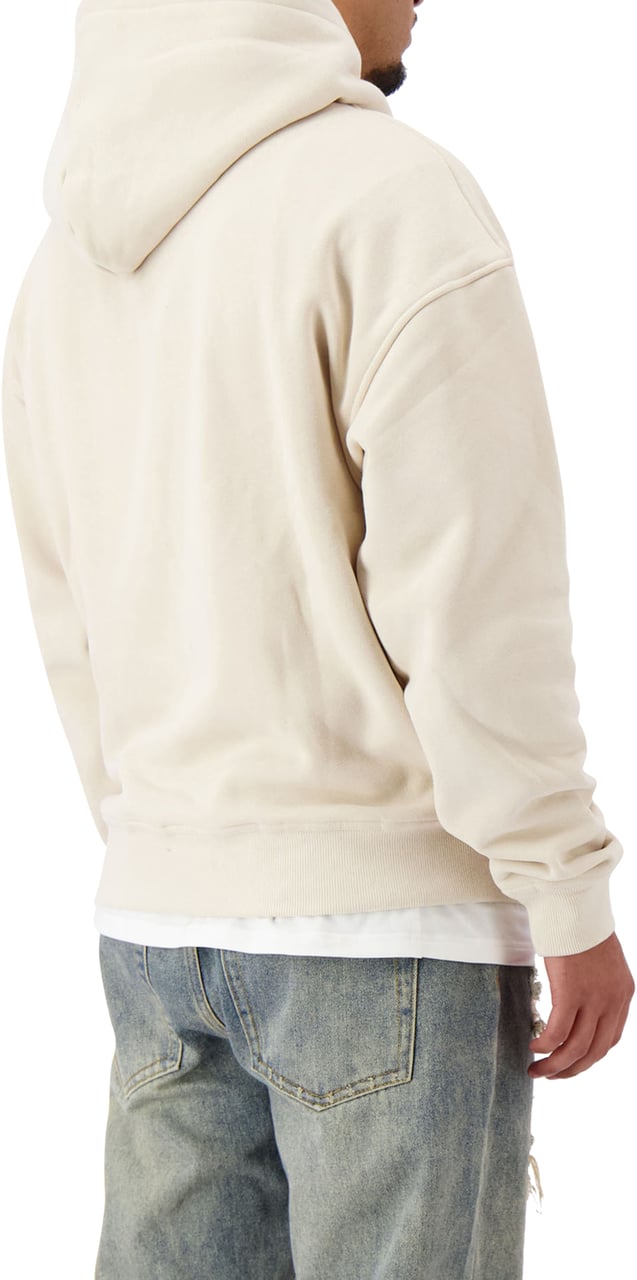 Black Bananas Calligraphy Hoodie Beige