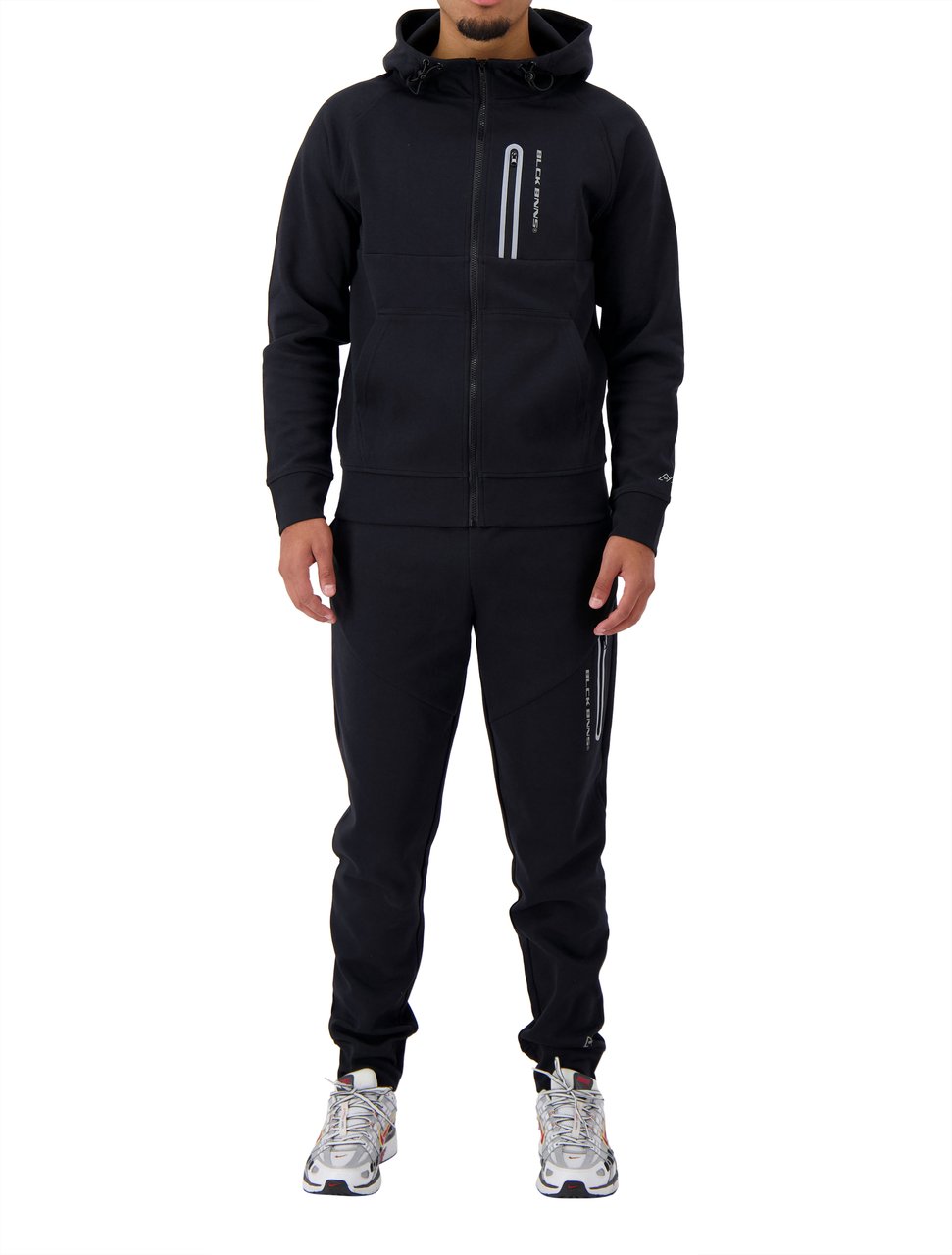 Black Bananas Initial Glow Zipper Hoodie Zwart