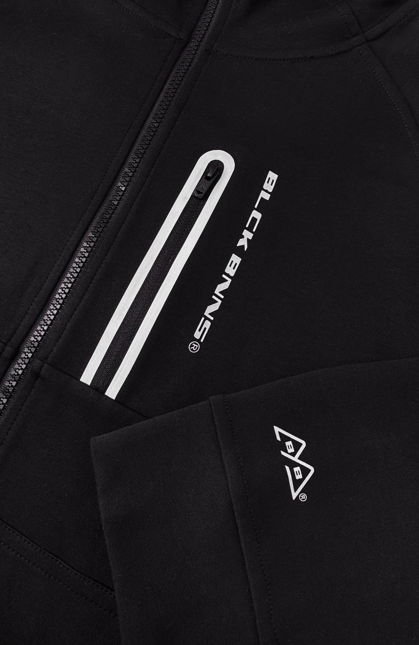 Black Bananas Initial Glow Zipper Hoodie Zwart