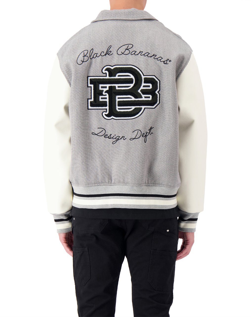 Black Bananas Twill Mono Jacket Grijs