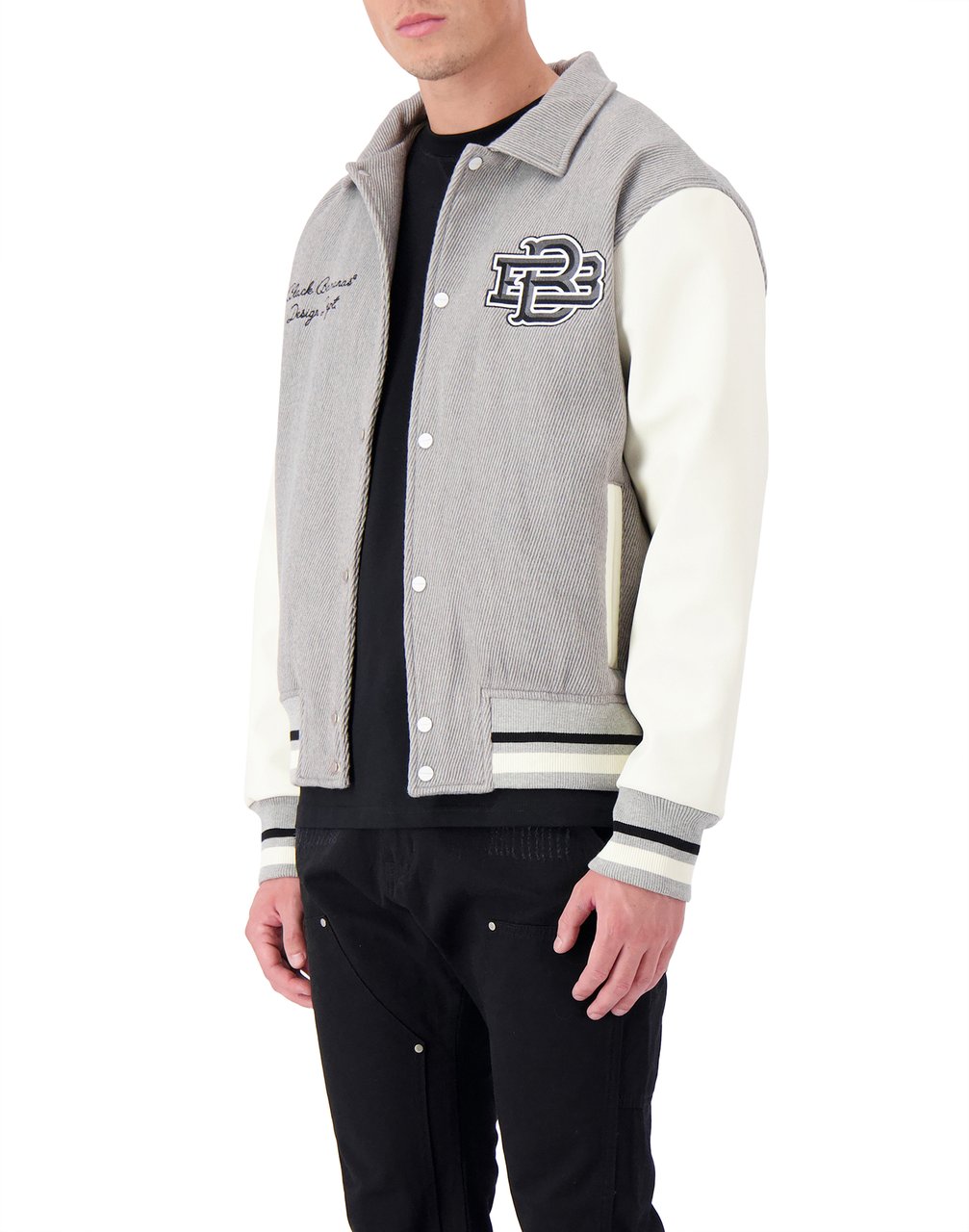 Black Bananas Twill Mono Jacket Grijs
