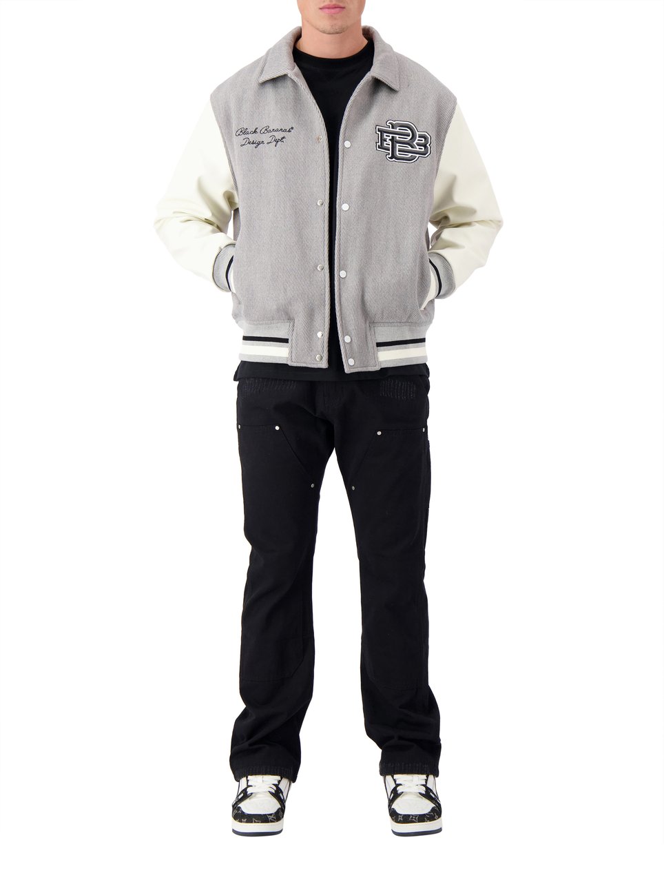 Black Bananas Twill Mono Jacket Grijs