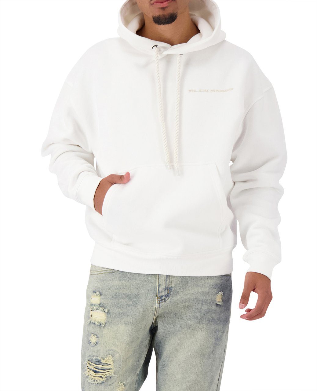 Black Bananas Thick Laces Hoodie Wit