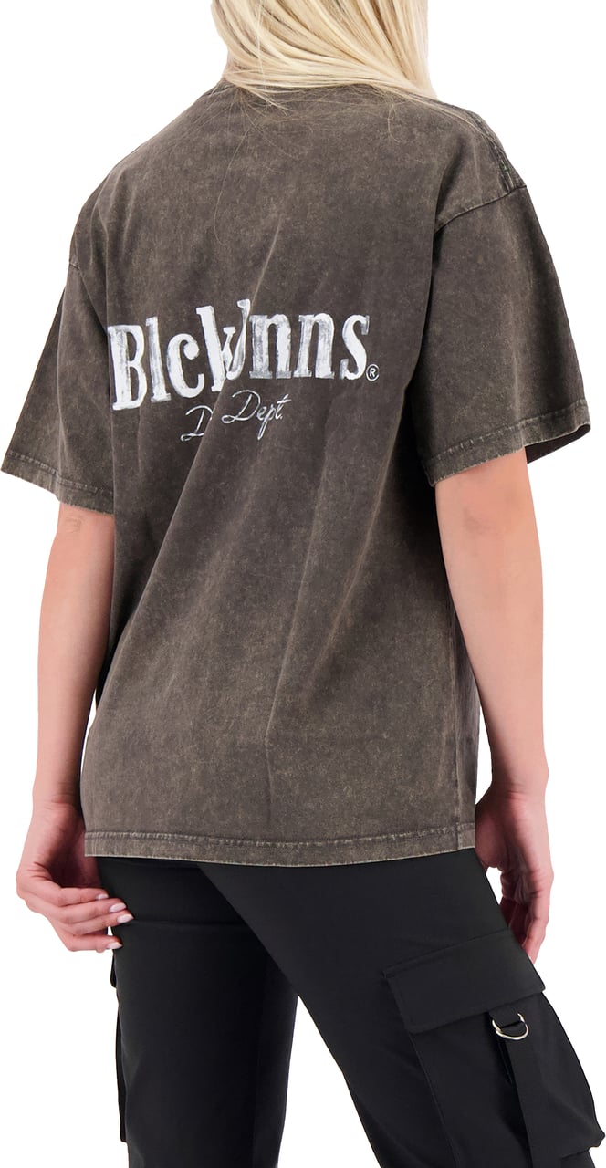 Black Bananas Brush T-shirt Grijs