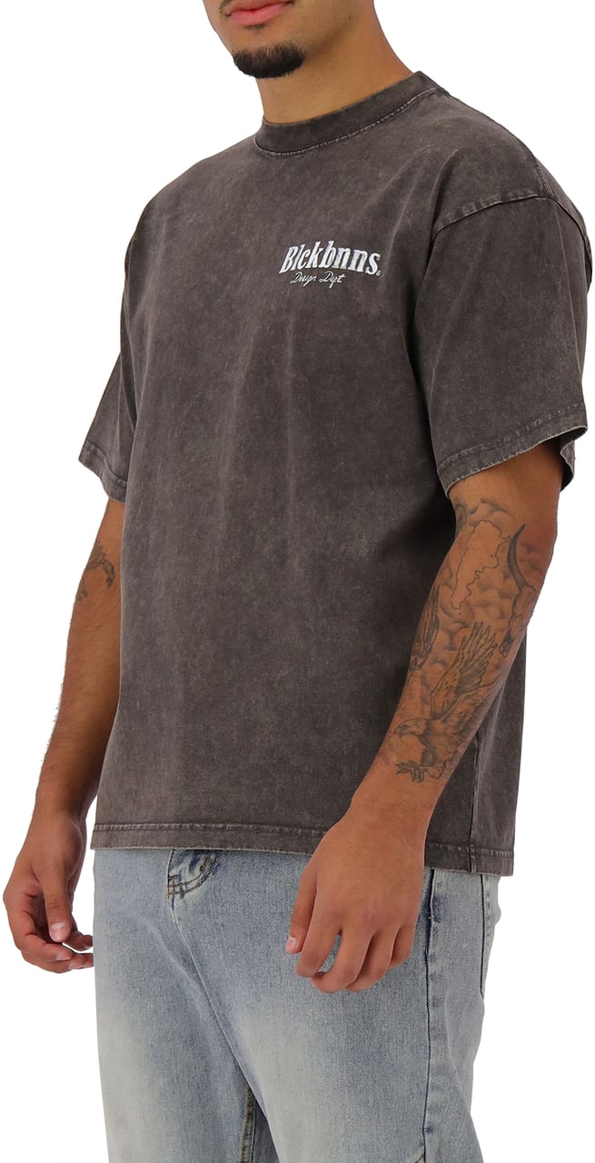 Black Bananas Brush T-shirt Grijs