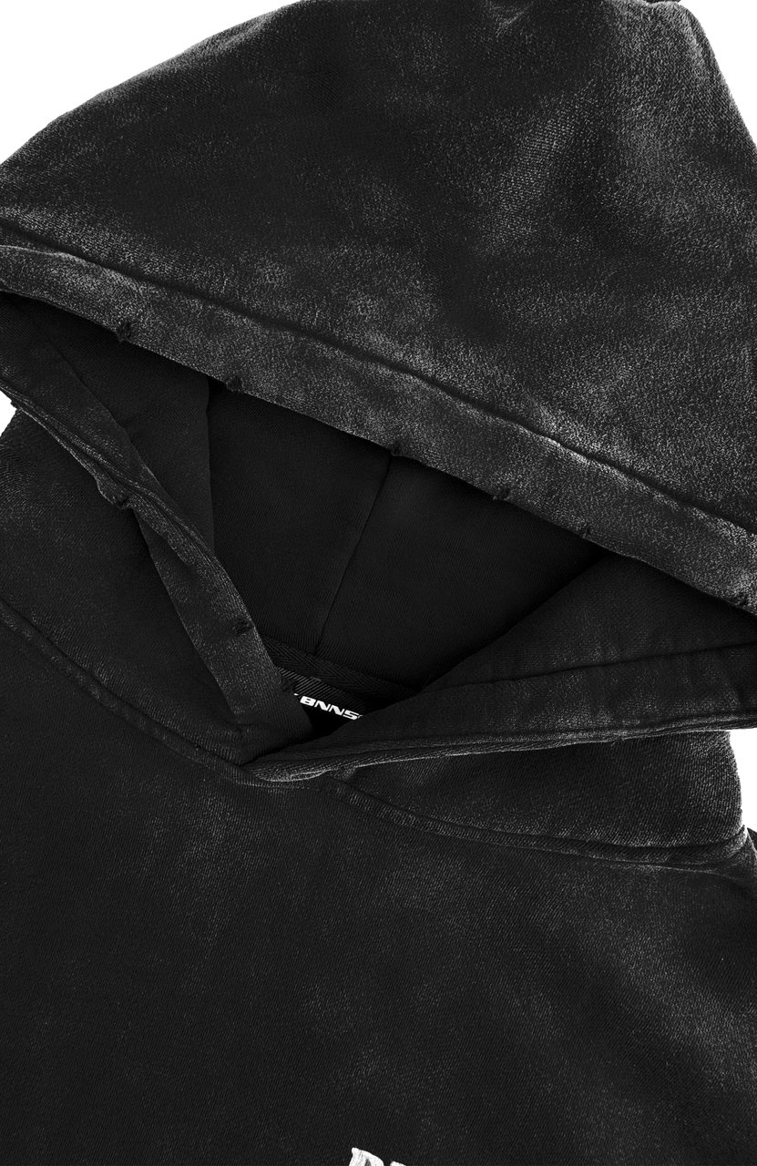 Black Bananas Brush Hoodie Zwart