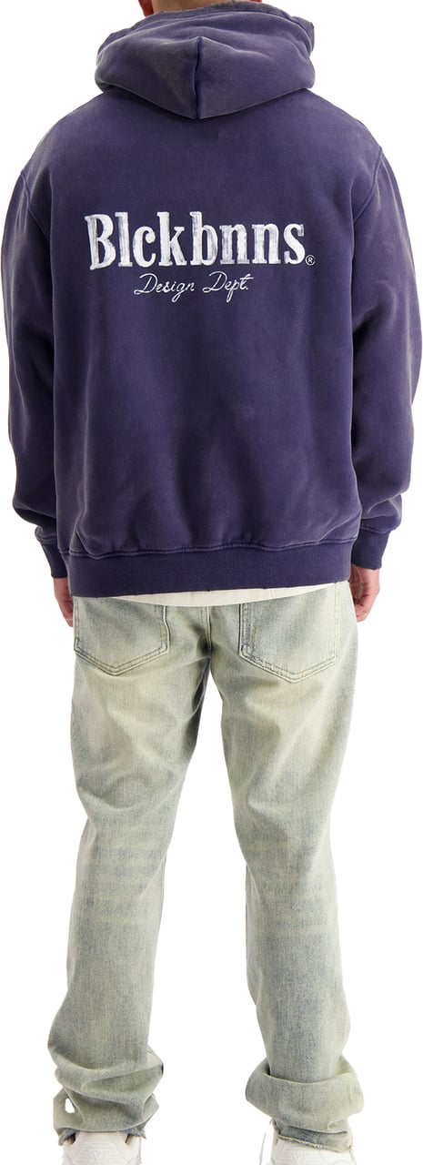 Black Bananas Brush Hoodie Blauw