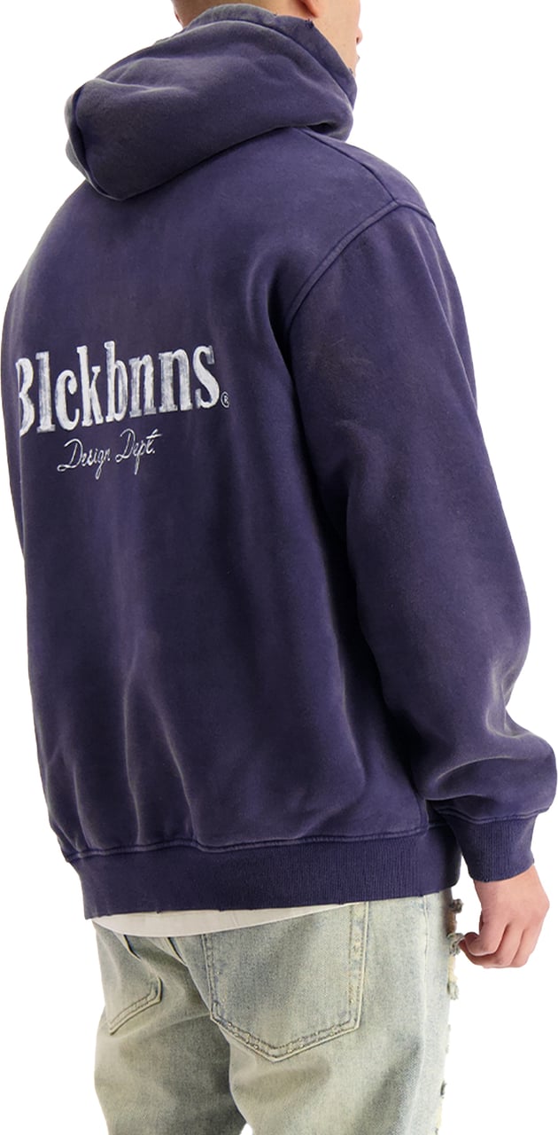 Black Bananas Brush Hoodie Blauw