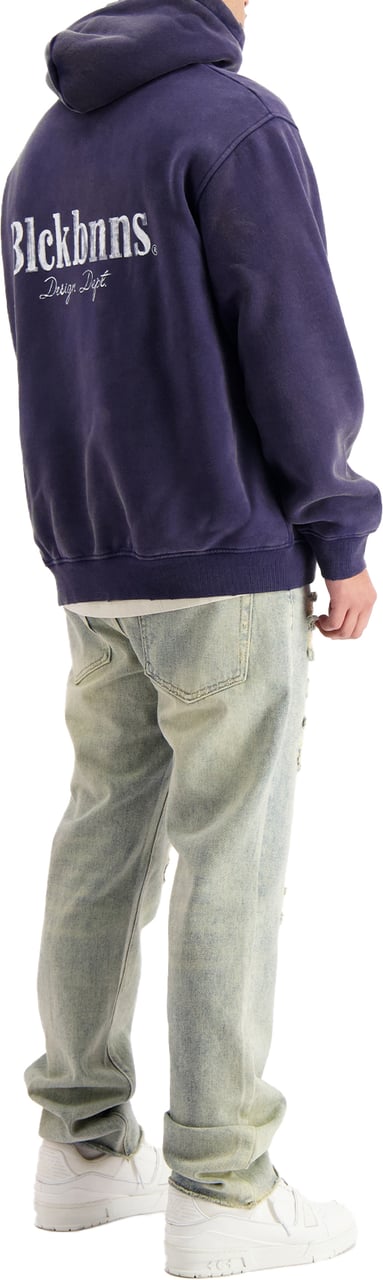 Black Bananas Brush Hoodie Blauw