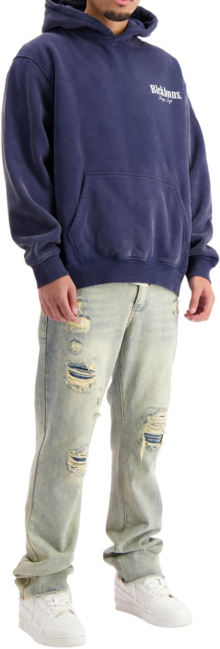 Black Bananas Brush Hoodie Blauw