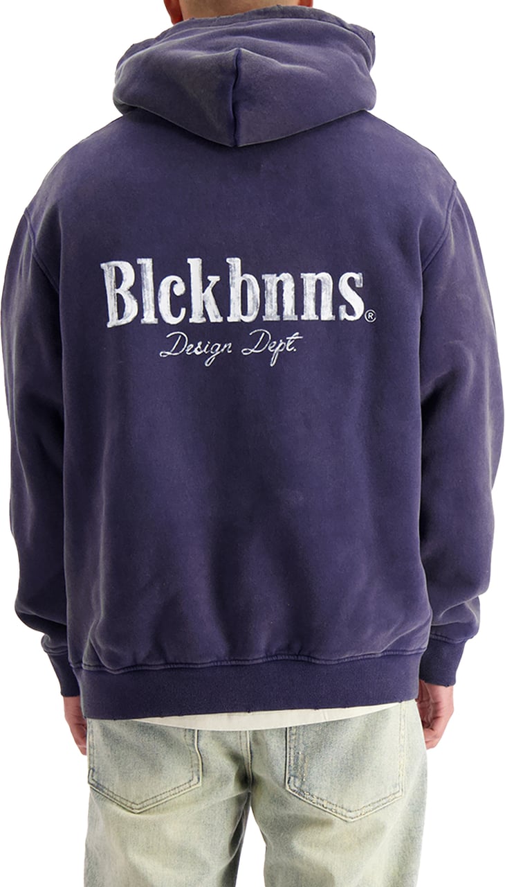 Black Bananas Brush Hoodie Blauw