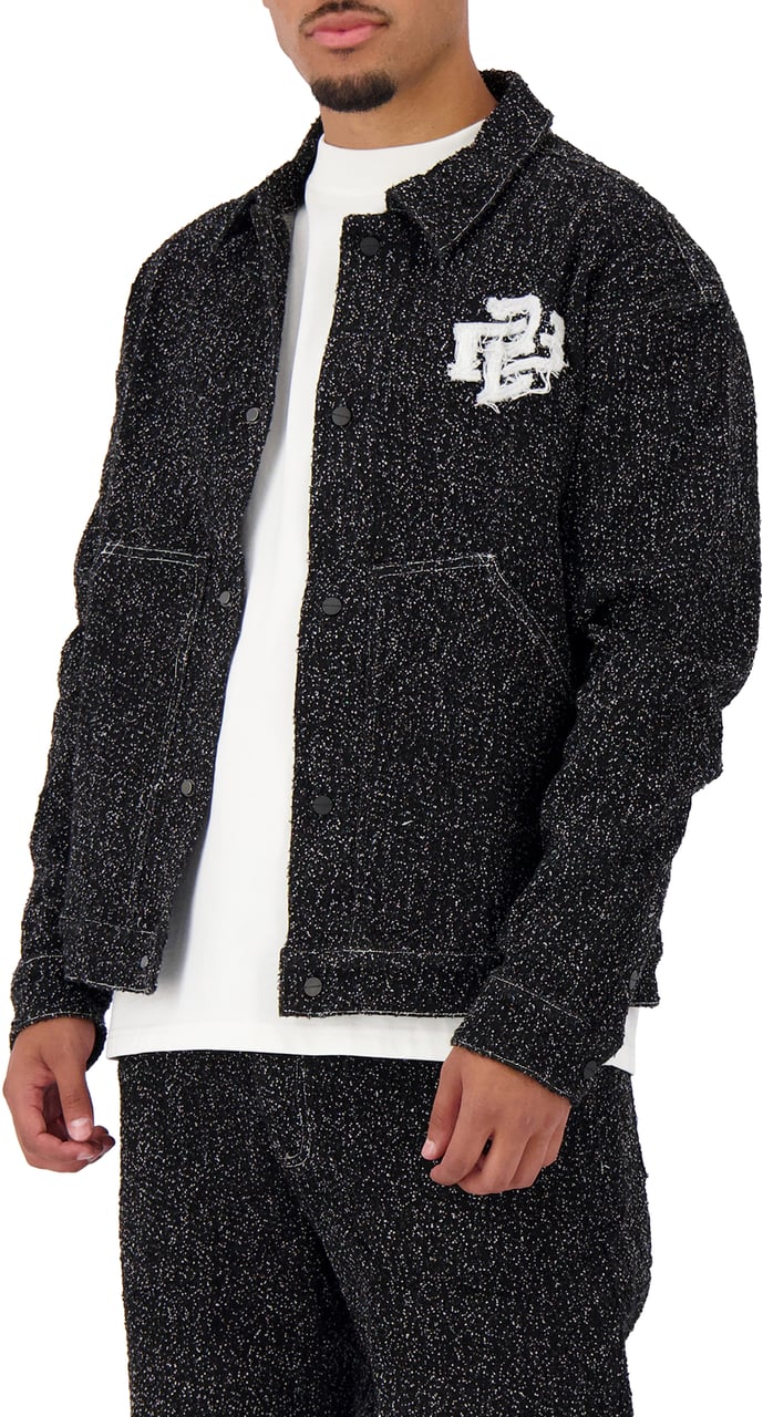 Black Bananas Boucle Jacket Zwart