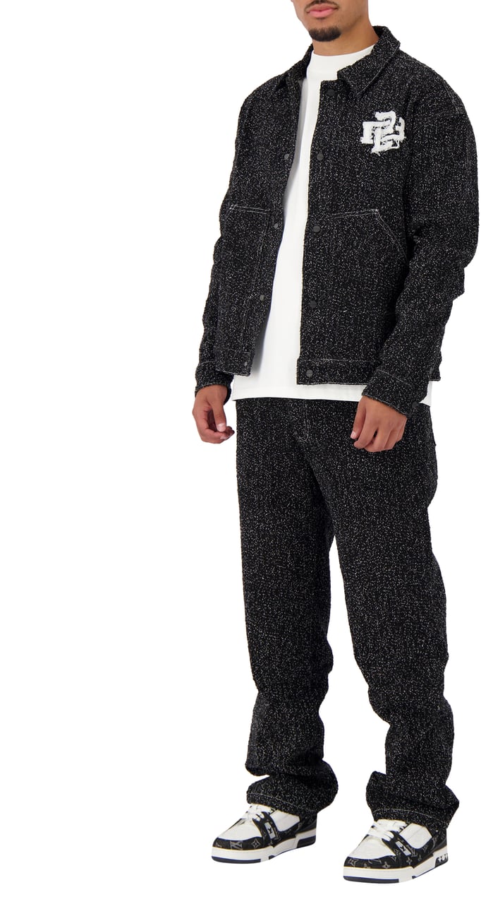 Black Bananas Boucle Jacket Zwart