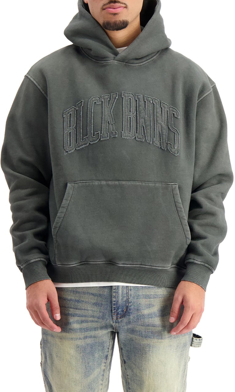 Black Bananas Ripped Arch Hoodie Zwart