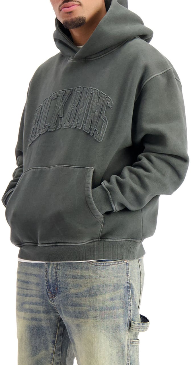 Black Bananas Ripped Arch Hoodie Zwart