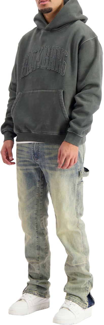 Black Bananas Ripped Arch Hoodie Zwart