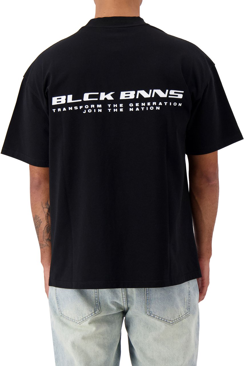 Black Bananas Nation T-shirt Zwart