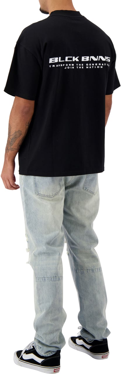 Black Bananas Nation T-shirt Zwart