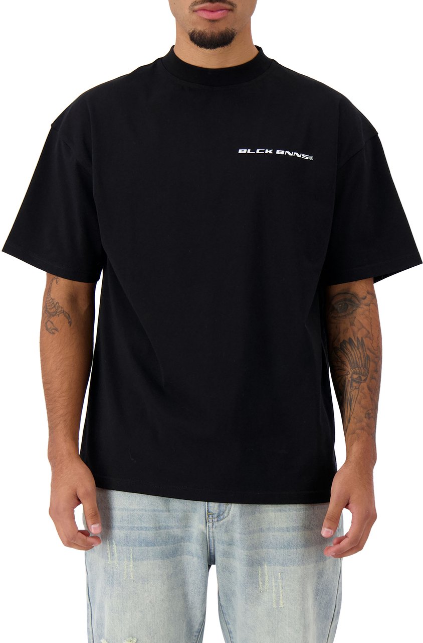 Black Bananas Nation T-shirt Zwart