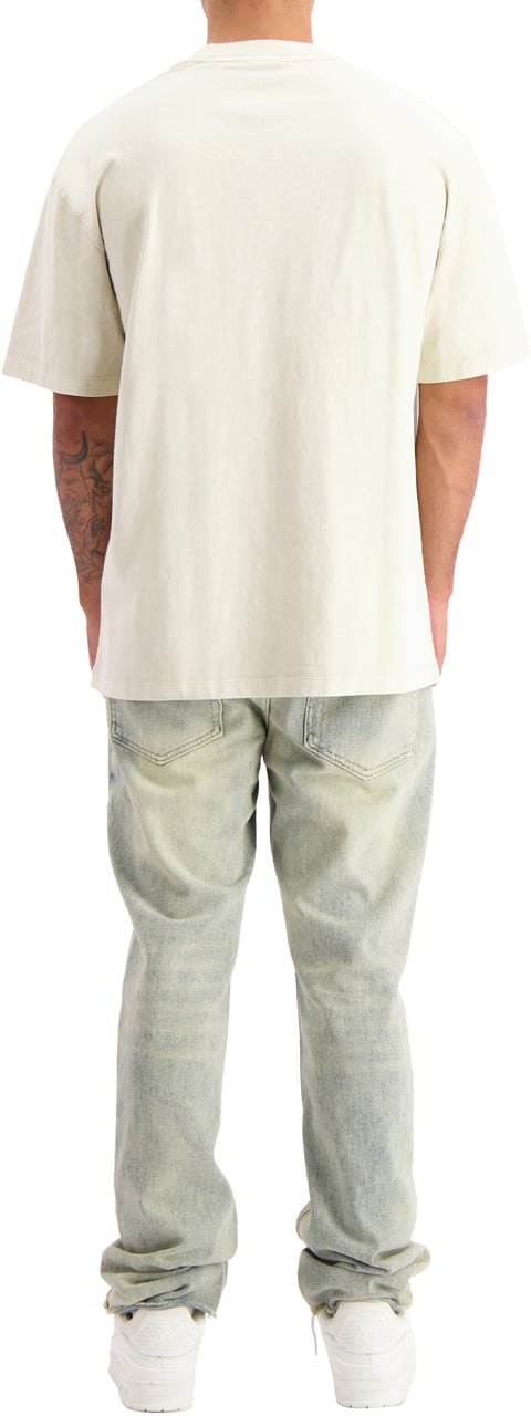 Black Bananas Blank Washed T-shirt Beige