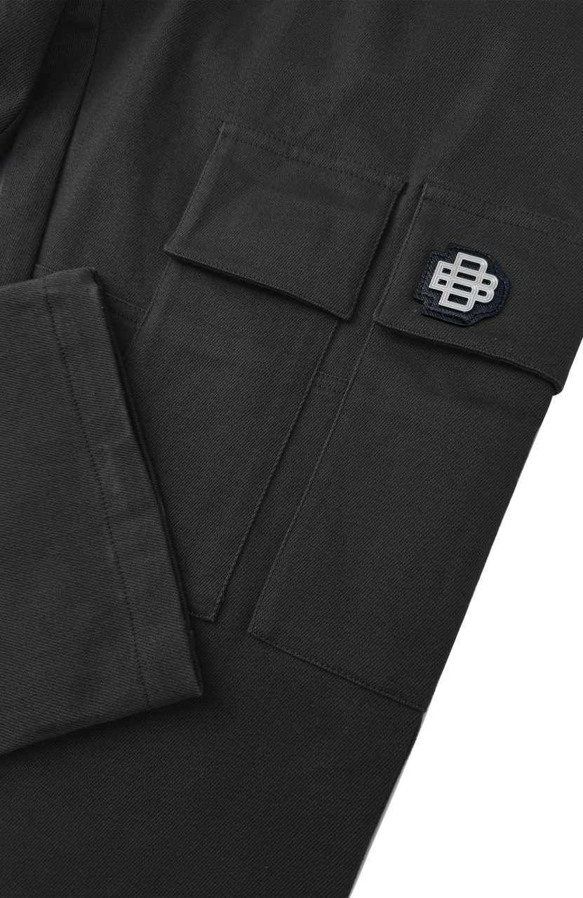 Black Bananas Monogram Cargo Pants Zwart