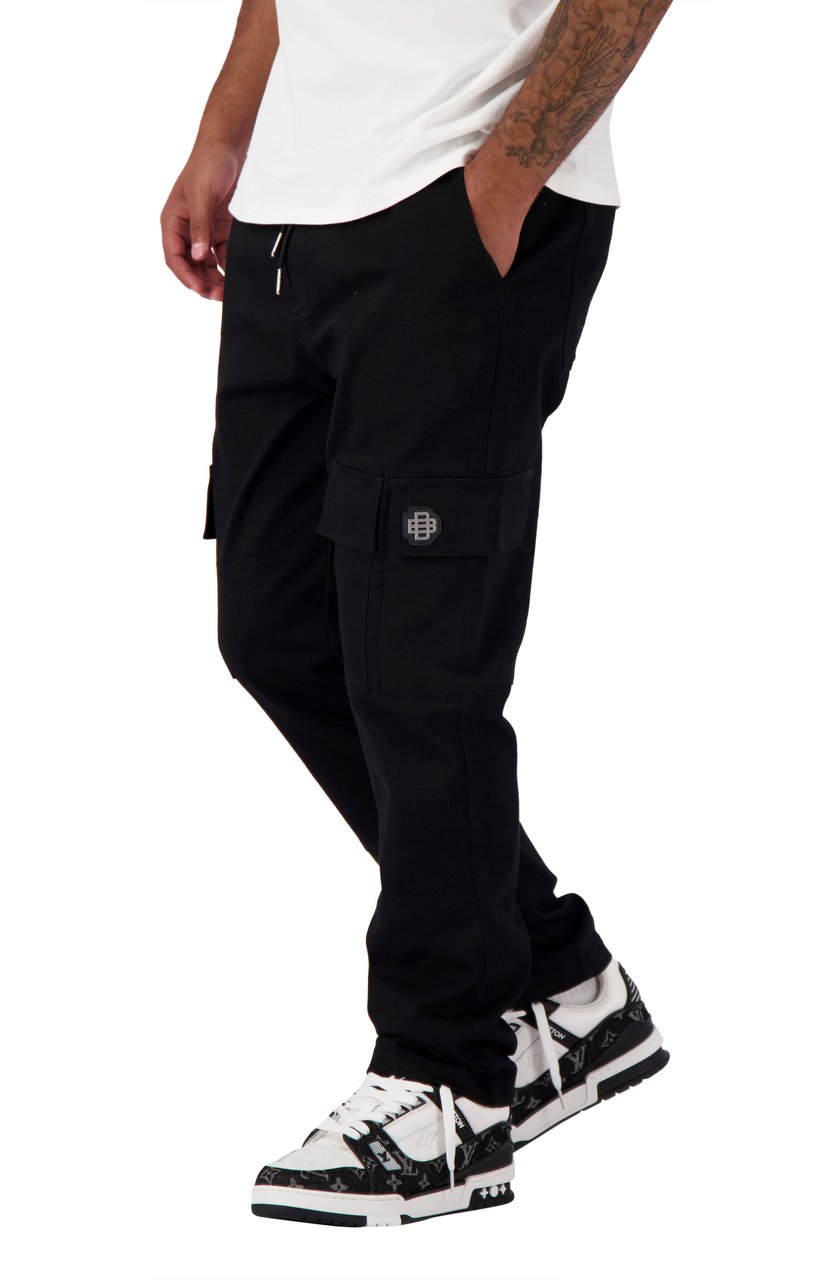 Black Bananas Monogram Cargo Pants Zwart
