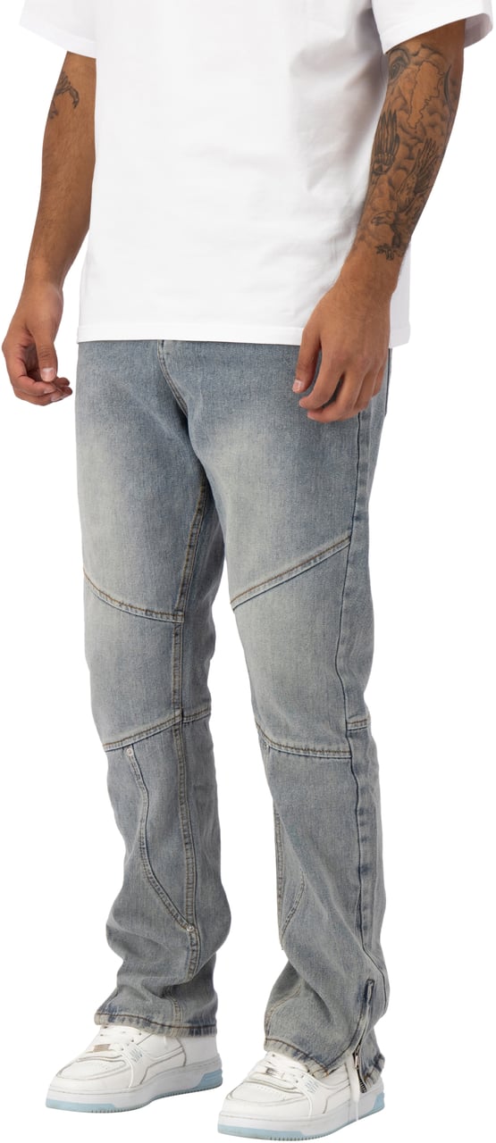 Black Bananas Straight Worker Denim Blauw