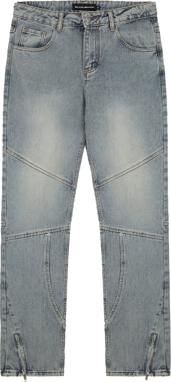 Black Bananas Straight Worker Denim Blauw