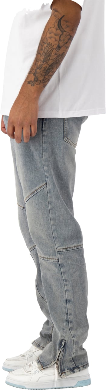 Black Bananas Straight Worker Denim Blauw