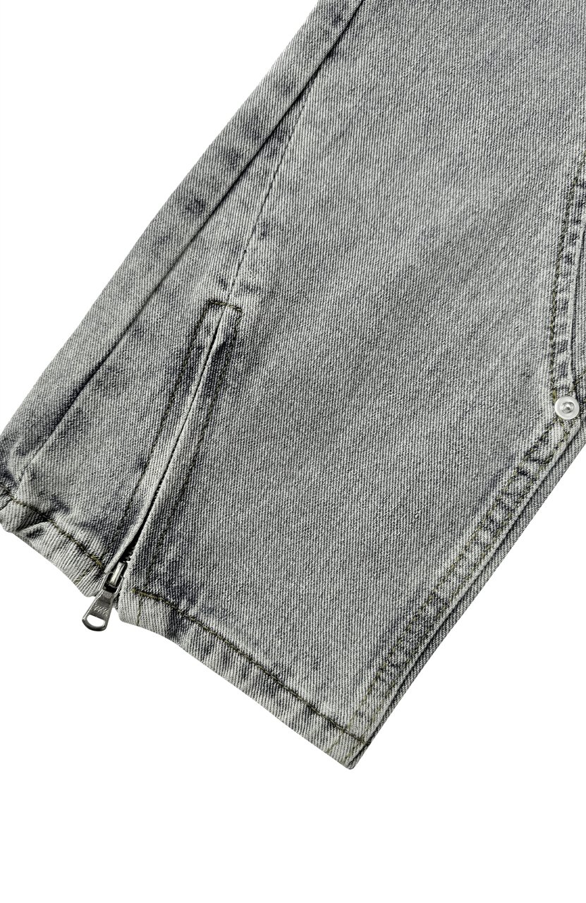 Black Bananas Straight Worker Denim Blauw