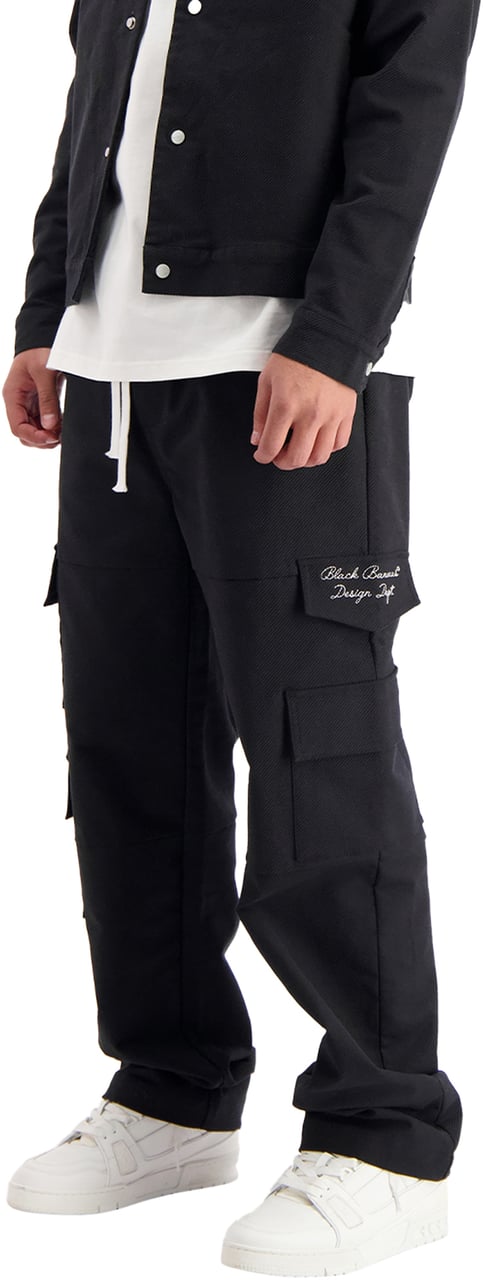 Black Bananas Twill Cargo Pants Zwart