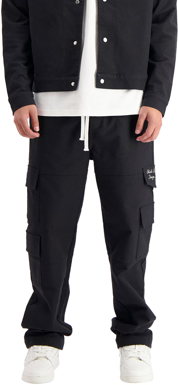 Black Bananas Twill Cargo Pants Zwart