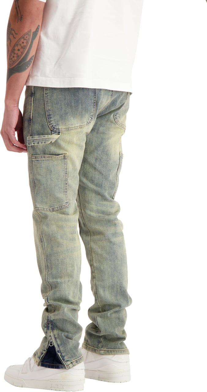 Black Bananas V2 Worker Denim Blauw
