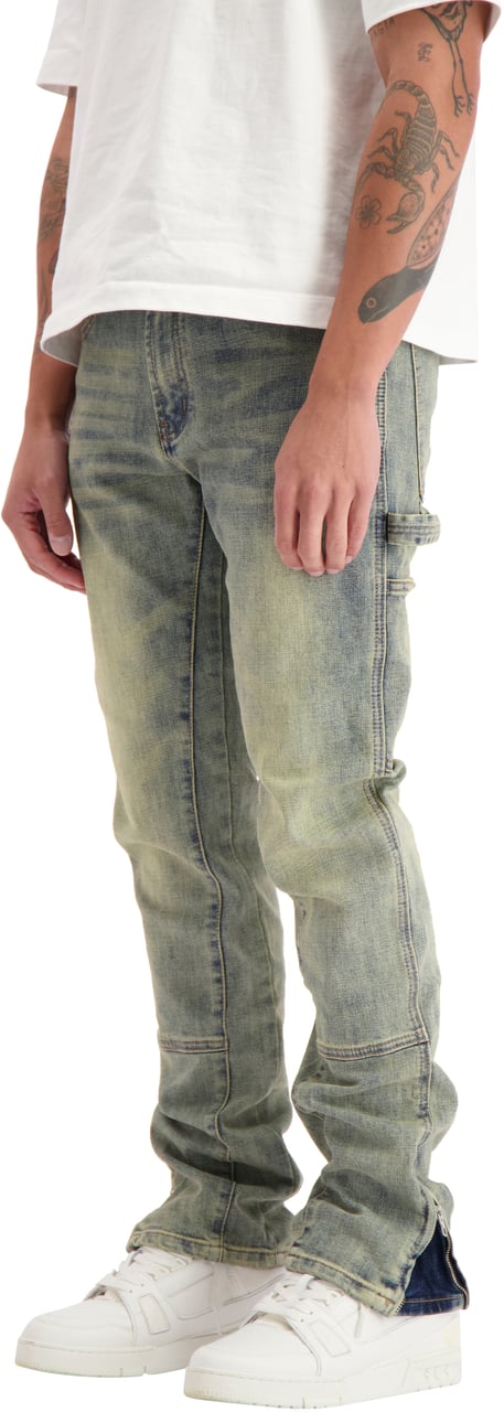 Black Bananas V2 Worker Denim Blauw
