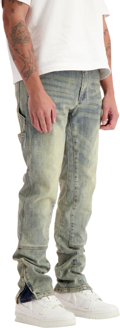Black Bananas V2 Worker Denim Blauw