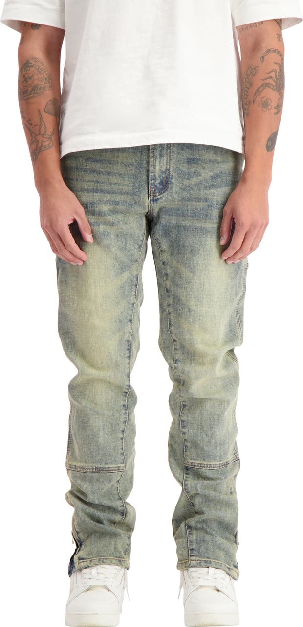 Black Bananas V2 Worker Denim Blauw