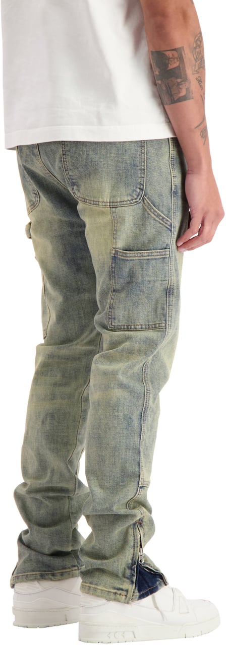 Black Bananas V2 Worker Denim Blauw