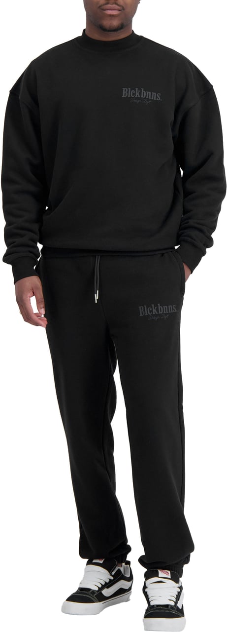 Black Bananas Design Dept Crewneck Sweatsuit Zwart