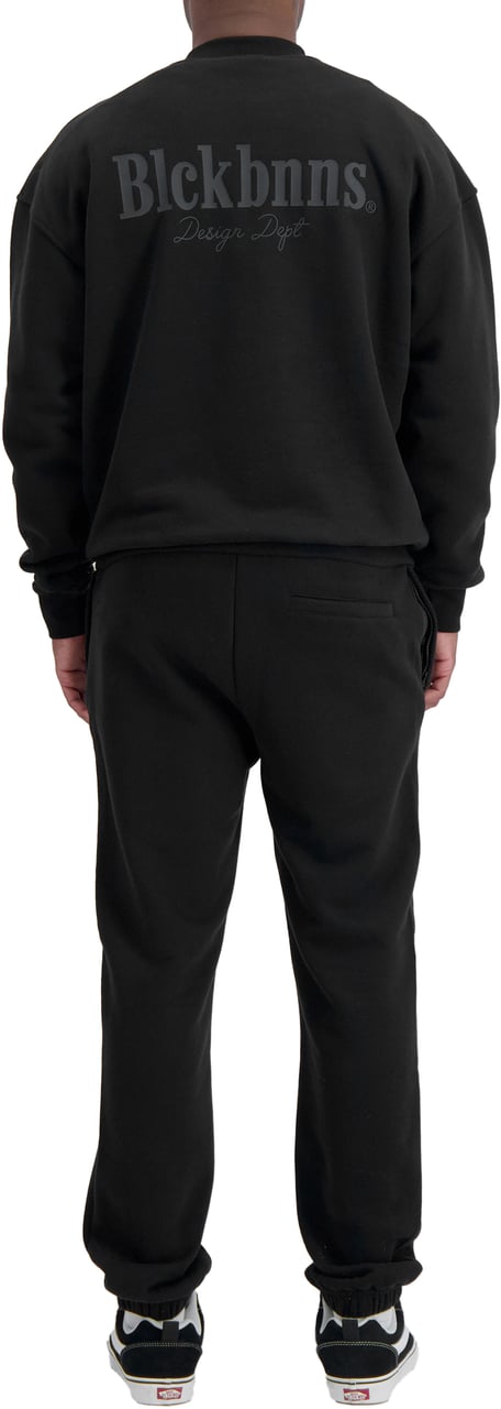 Black Bananas Design Dept Crewneck Sweatsuit Zwart