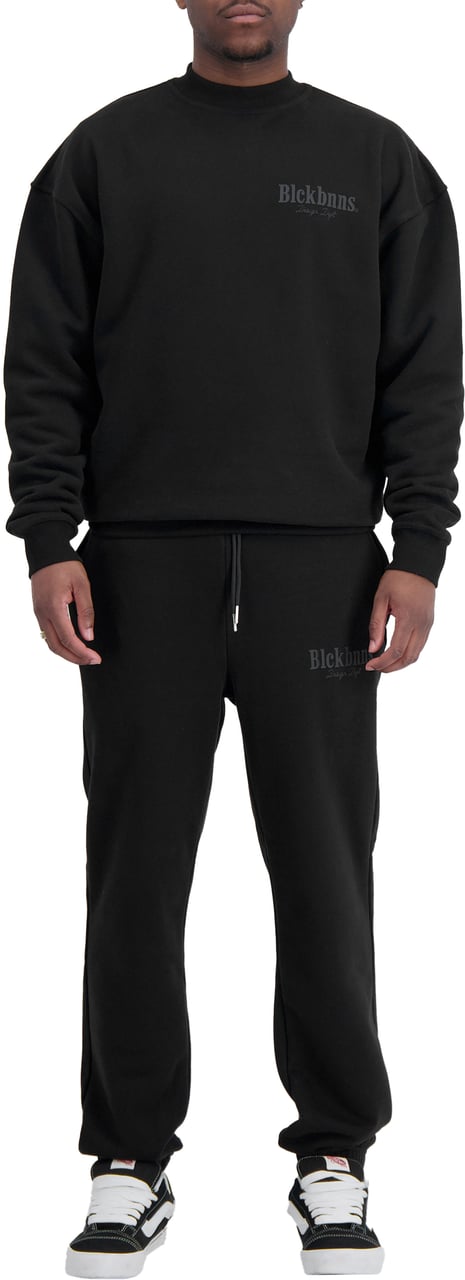 Black Bananas Design Dept Crewneck Sweatsuit Zwart